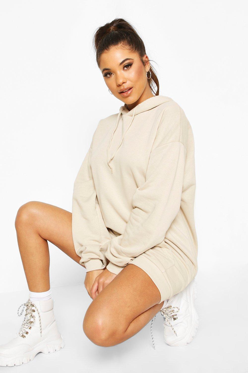 boohoo oversized hoodie dress